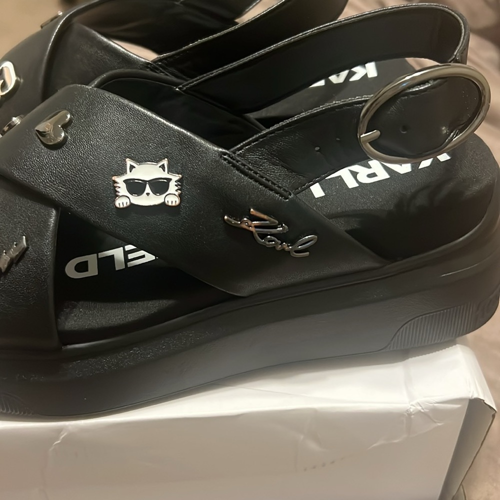 BN Karl Lagerfeld platform Sandals - Picture 11 of 11